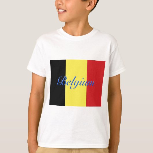 T-shirt Drapeau de Belgique (Devant)