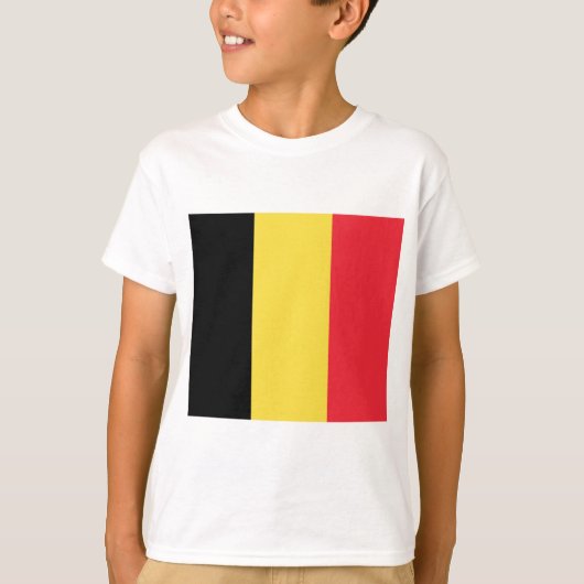 T-shirt Drapeau de Belgique (Devant)
