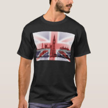 Drapeau de Big Ben Londres et d'Union Jack