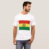 T-shirt Drapeau de Bolivie (Devant entier)