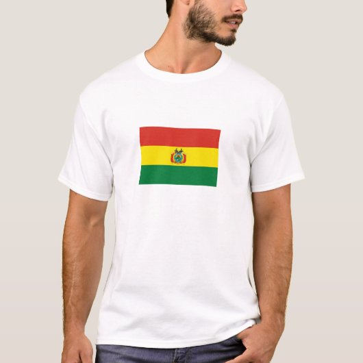 T-shirt Drapeau de Bolivie patriotique (Devant)
