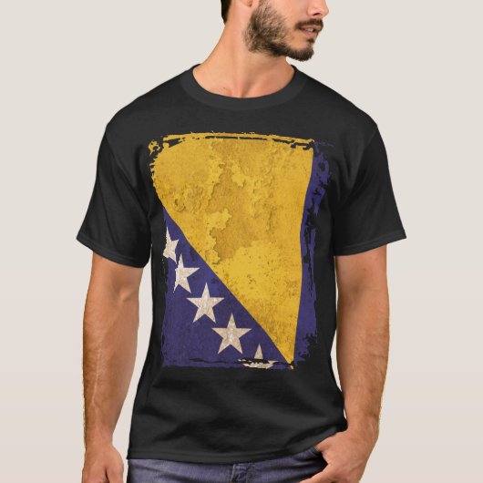 T-shirt Drapeau de Bosnie-Herzégovine (Devant)