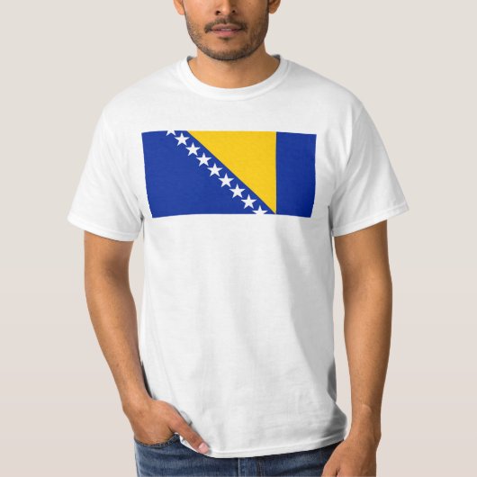 T-shirt Drapeau de Bosnie-Herzégovine (Devant)