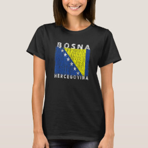 T-shirt Drapeau de Bosnie-Herzégovine utilisé chercher bos