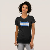 T-shirt Drapeau de brosse du Honduras (Devant entier)
