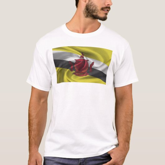 T-shirt Drapeau De Brunei (Devant)