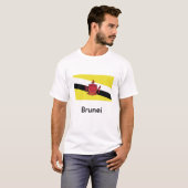 T-shirt Drapeau de Brunei (Devant entier)