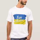 T-shirt Drapeau de Bruxelles pour l'Ukraine libre (Devant)