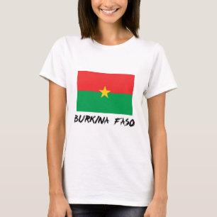 T-shirt Drapeau de Burkina Faso