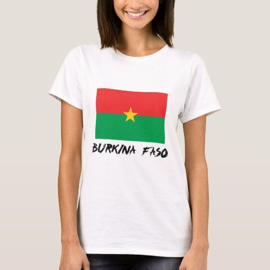 T-shirt Drapeau de Burkina Faso (Devant)