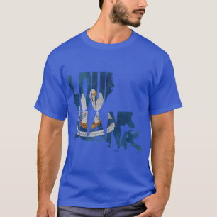 T-shirt Drapeau de carte typographique