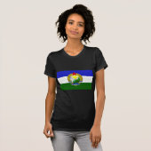 T-shirt Drapeau de Cascadia socialiste (Devant entier)