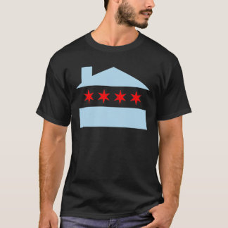 T-shirt Drapeau de Chambre de Chicago