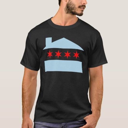 T-shirt Drapeau de Chambre de Chicago (Devant)