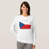 T-shirt Drapeau de chemise de République Tchèque (Devant entier)