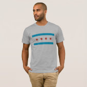 T-shirt Drapeau de Chicago (Devant entier)