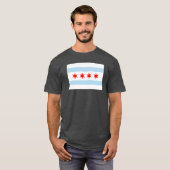 T-shirt Drapeau de Chicago Blizzard Blue (Devant entier)