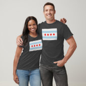 T-shirt Drapeau de Chicago Blizzard Blue (Unisexe)