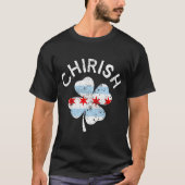 T-shirt Drapeau de Chicago Chirish Lucky C St Patrick's Da (Devant)