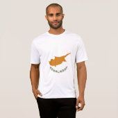T-shirt Drapeau de Chypre (Devant entier)