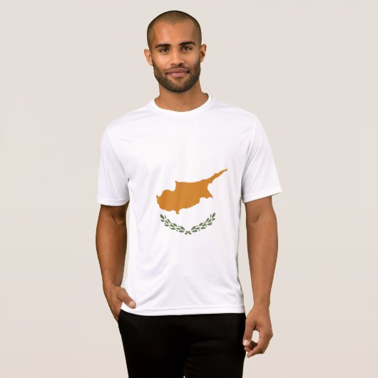 T-shirt Drapeau de Chypre (Devant entier)