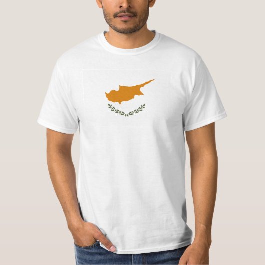 T-shirt Drapeau de Chypre (Devant)