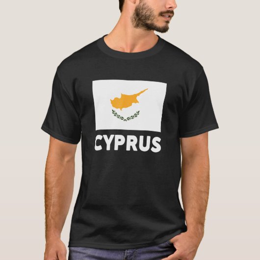 T-shirt Drapeau de Chypre (Devant)