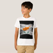 T-shirt Drapeau de Chypre, drapeau national (Devant entier)