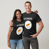 T-shirt Drapeau de Chypre Moderne (Unisexe)
