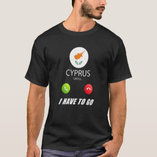 T-shirt Drapeau de Chypre Souvenir Chypre Vous Appelle Vou