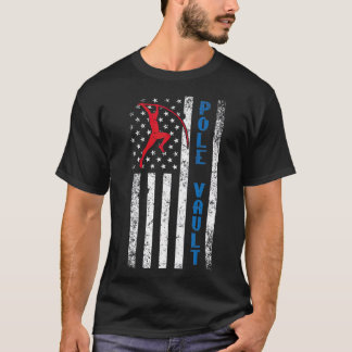 T-shirt Drapeau de coffre-fort de pôle américain