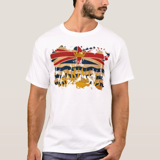 T-shirt Drapeau de Colombie-Britannique (Devant)