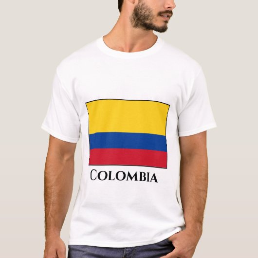 T-shirt Drapeau de Colombie (Colombien) (Devant)