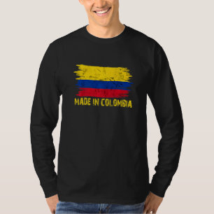T-shirt Drapeau de Colombie Fait Colombien Fier En Colombi