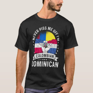 T-shirt Drapeau de Colombie Fierté Citoyenne Humour Domini
