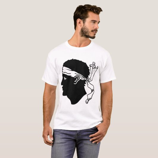 T-shirt Drapeau de Corse (Devant entier)