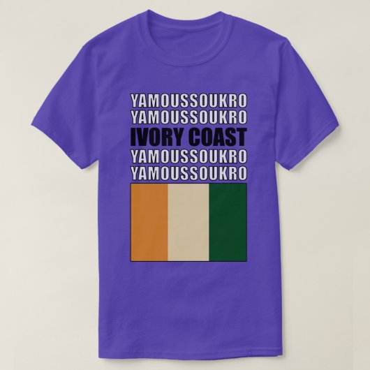 T-shirt Drapeau de Côte d'Ivoire (Design devant)