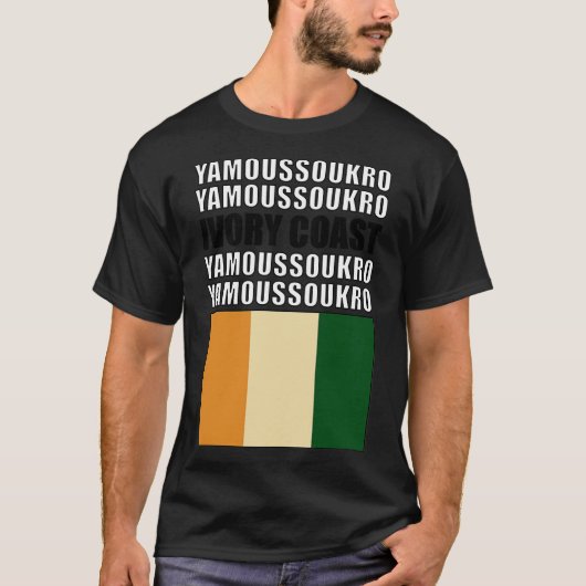 T-shirt Drapeau de Côte d'Ivoire (Devant)