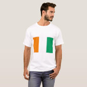 T-shirt Drapeau de Côte d'Ivoire (Devant entier)