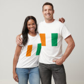 T-shirt Drapeau de Côte d'Ivoire (Unisexe)
