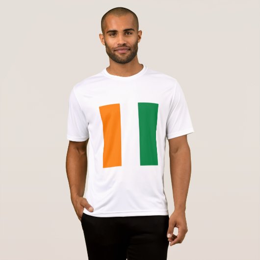T-shirt Drapeau de Côte d'Ivoire (Devant entier)