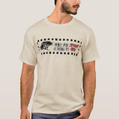 T-Shirt Drapeau de Course et Étoile de Vitesse (Devant)