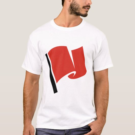 T-shirt Drapeau de course rouge (Devant)