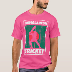 T-shirt Drapeau De Cricket Du Bangladesh