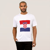 T-shirt Drapeau de Croatie (Devant entier)