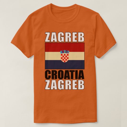 T-shirt Drapeau de Croatie (Design devant)