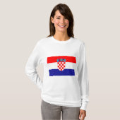 T-shirt Drapeau de Croatie (Devant entier)