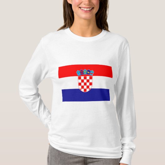 T-shirt Drapeau de Croatie (Devant)