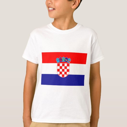 T-shirt Drapeau de Croatie (Devant)