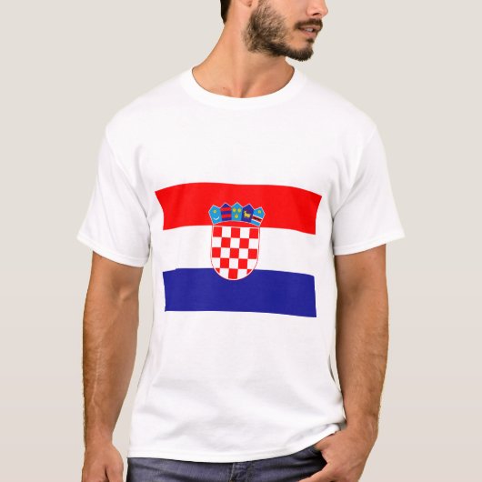 T-shirt Drapeau de Croatie (Devant)